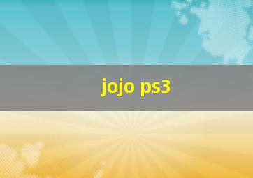 jojo ps3